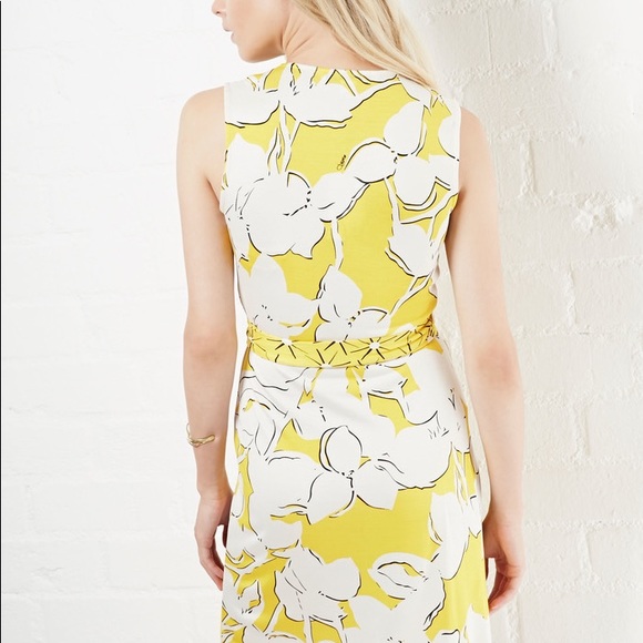 DVF Diane Von Furstenburg New Yahzi Silk Jersey Wrap Dress Size 6 - Picture 4 of 12